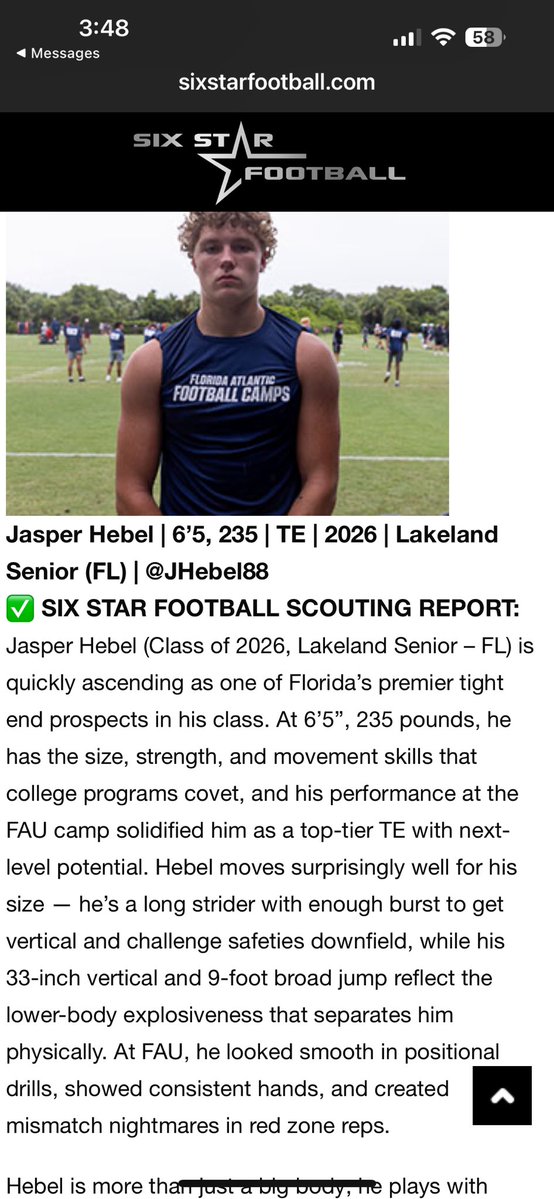 JHebel88's tweet image. 🚨🚨Coaches🚨🚨
If you’re looking for a 26 TE/DE that plays at a high level and can be on your campus next January, I am at Lakeland High School. I am graduating early, this December, right after the season ends.
🏆🖤🧡⚓️🏈
Look forward to connecting with you soon! ☎️…