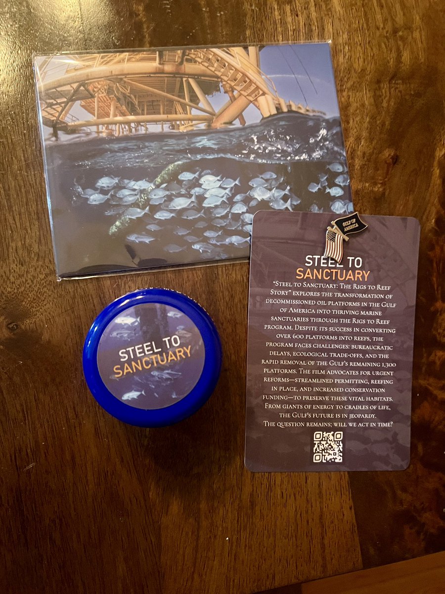 Gabby_Hoffman's tweet image. Rigs to Reef 🪸 🐠 ⛽️ ♻️
I attended the DC premiere of the new Arena Energy documentary “Steel to Structure: The Rigs to Reef Story” @rigstoreef tonight organized by @HunterandAngler. The rigs-to- reef program converts decommissioned offshore oil rigs into fish habitat. It’s a…