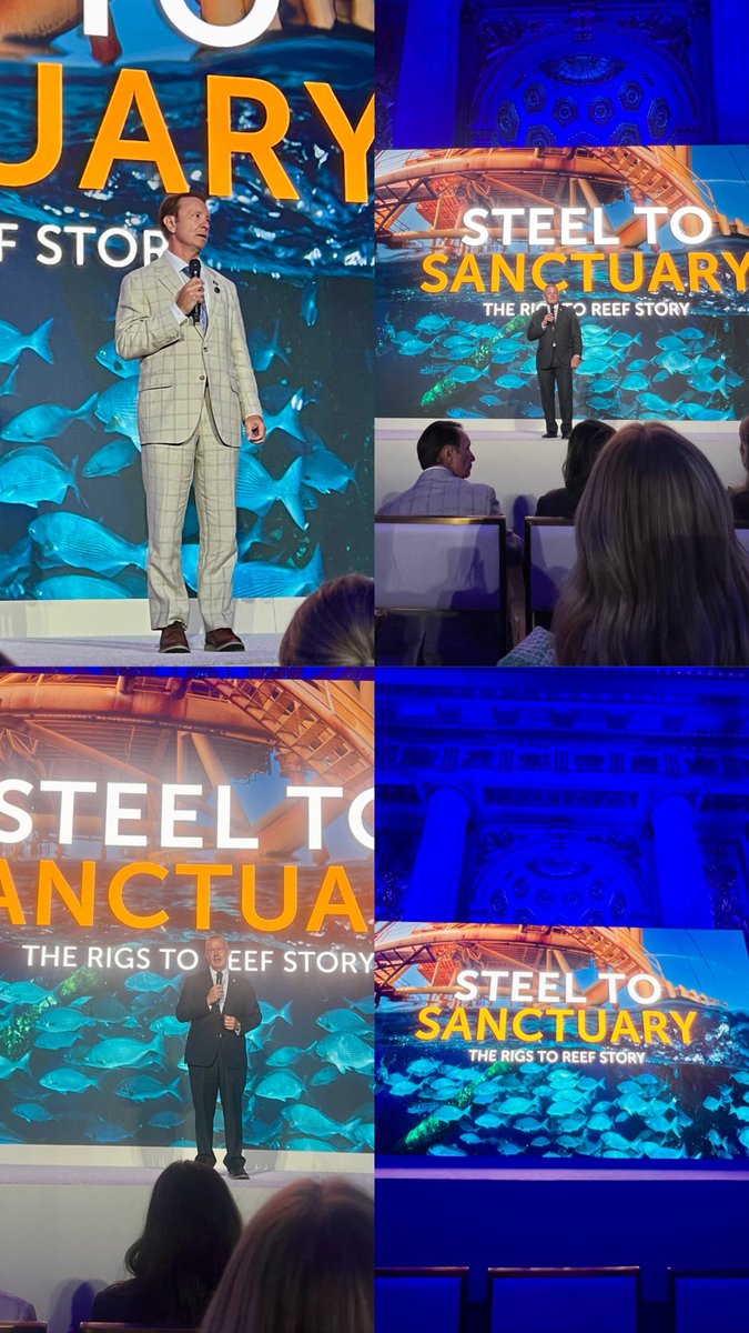 Gabby_Hoffman's tweet image. Rigs to Reef 🪸 🐠 ⛽️ ♻️
I attended the DC premiere of the new Arena Energy documentary “Steel to Structure: The Rigs to Reef Story” @rigstoreef tonight organized by @HunterandAngler. The rigs-to- reef program converts decommissioned offshore oil rigs into fish habitat. It’s a…