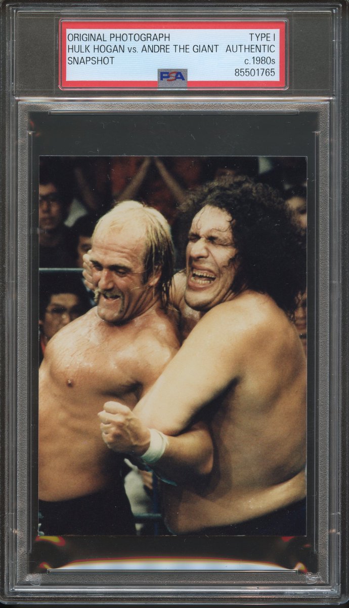 KNAPPCOLLECTION's tweet image. #AndreTheGiant #HulkHogan Type 1 Photo #PSA
