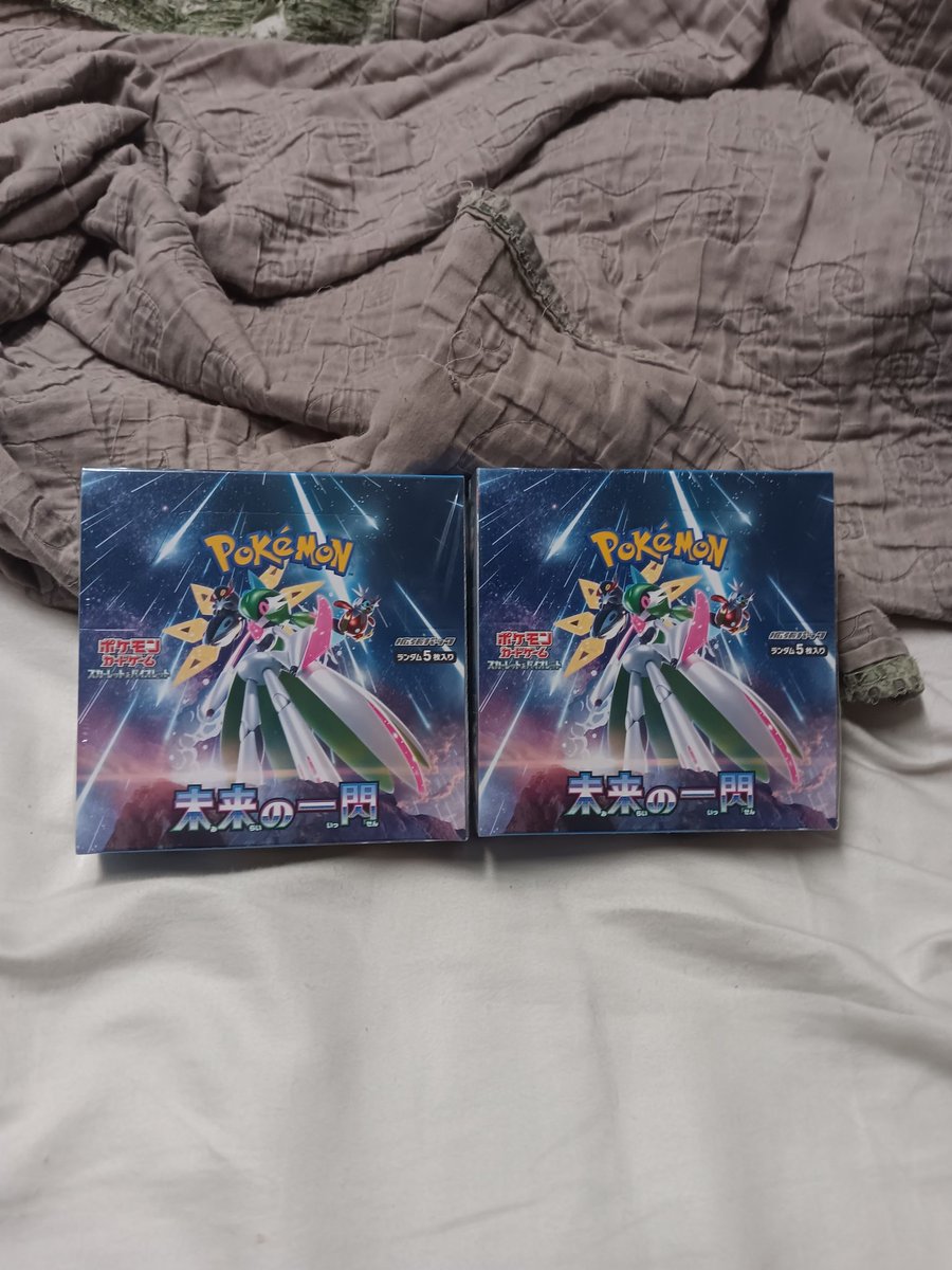 Went to Vancouver today to pick up these 2 bad boys for the brother <a href="/Shaelstrom/">Shaelstrom</a> 2 future flash japanese booster boxes , can't wait to watch you rip these with me and <a href="/Meowlgo/">Meowlgo</a> super hyped , #Pokemon #pokemontcg #pokemoncollector #futureflash #tradingcardgame <a href="/StaxxOnDexx/">Staxx 🐙</a>