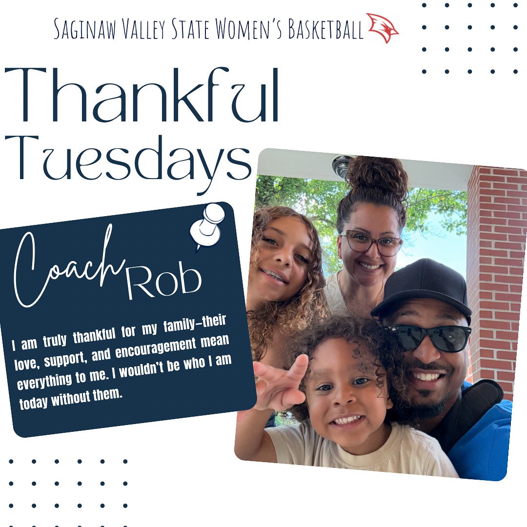 svsuwbb's tweet image. Coach Rob is a reminder that behind every strong leader is a strong support system ❤️
@CoachRobMcD
#LIFT | #ThankfulTuesday | #GoCards | #SVSUWBB