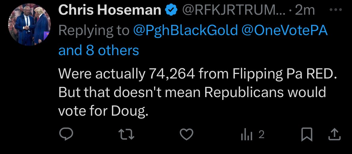 PghBlackGold's tweet image. I said less than 75K didn’t I? So accurate 🙄 @RFKJRTRUMP2024