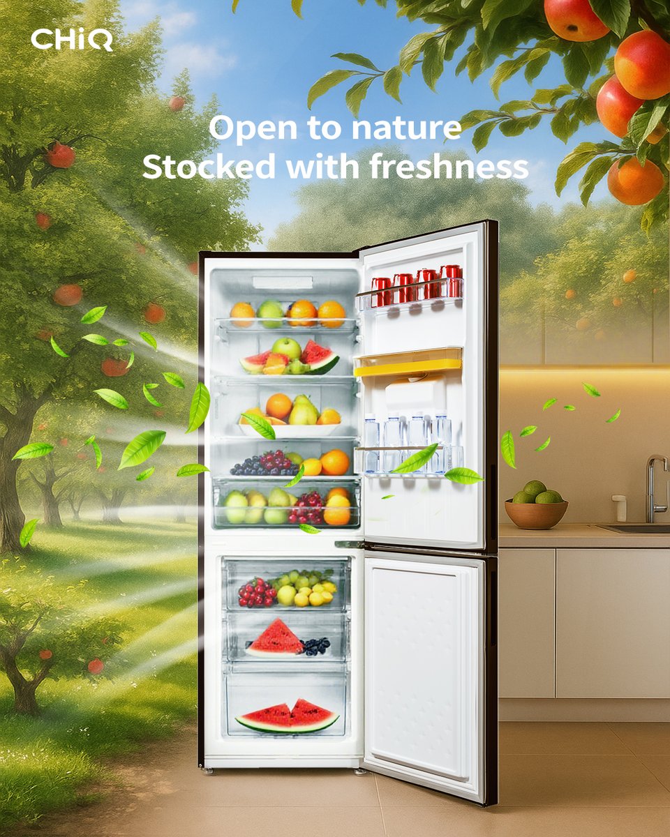 GlobalCHiQ's tweet image. Fresh fruits. Cool air. Space for every little joy.
With CHiQ’s freshness tech, flavors stays as fresh as the day it was picked.
This is the CHiQ way.

#CHiQ #Smartwithstyle #SmartSummerWithCHiQ