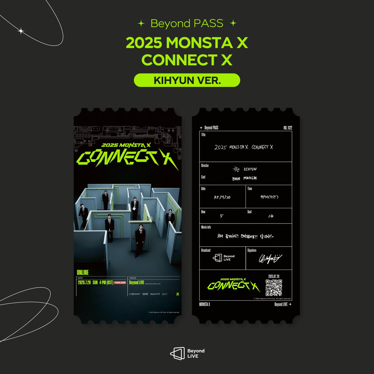 Beyond_LIVE's tweet image. Beyond LIVE - 2025 MONSTA X CONNECT X
๐ซBeyond PASS
; MONSTA X
๐ฌDirector KIHYUN
โ์์ ์ฆ๊ฒจ์ผ์ง!!
์ค๋น๋์ด์?! ๋ฌ๋ฆฌ์!!๐คโ
๐์๋ณธ ๋ค์ด๋ก๋(Download/ๅๆฌใใฆใณใญใผใ)
๐(front) bit.ly/beyond_MX
๐(back) bit.ly/beyond_KH
๐ LIVE : 7/20(SUN) 4PM(KST)
๐ Priceโฆ