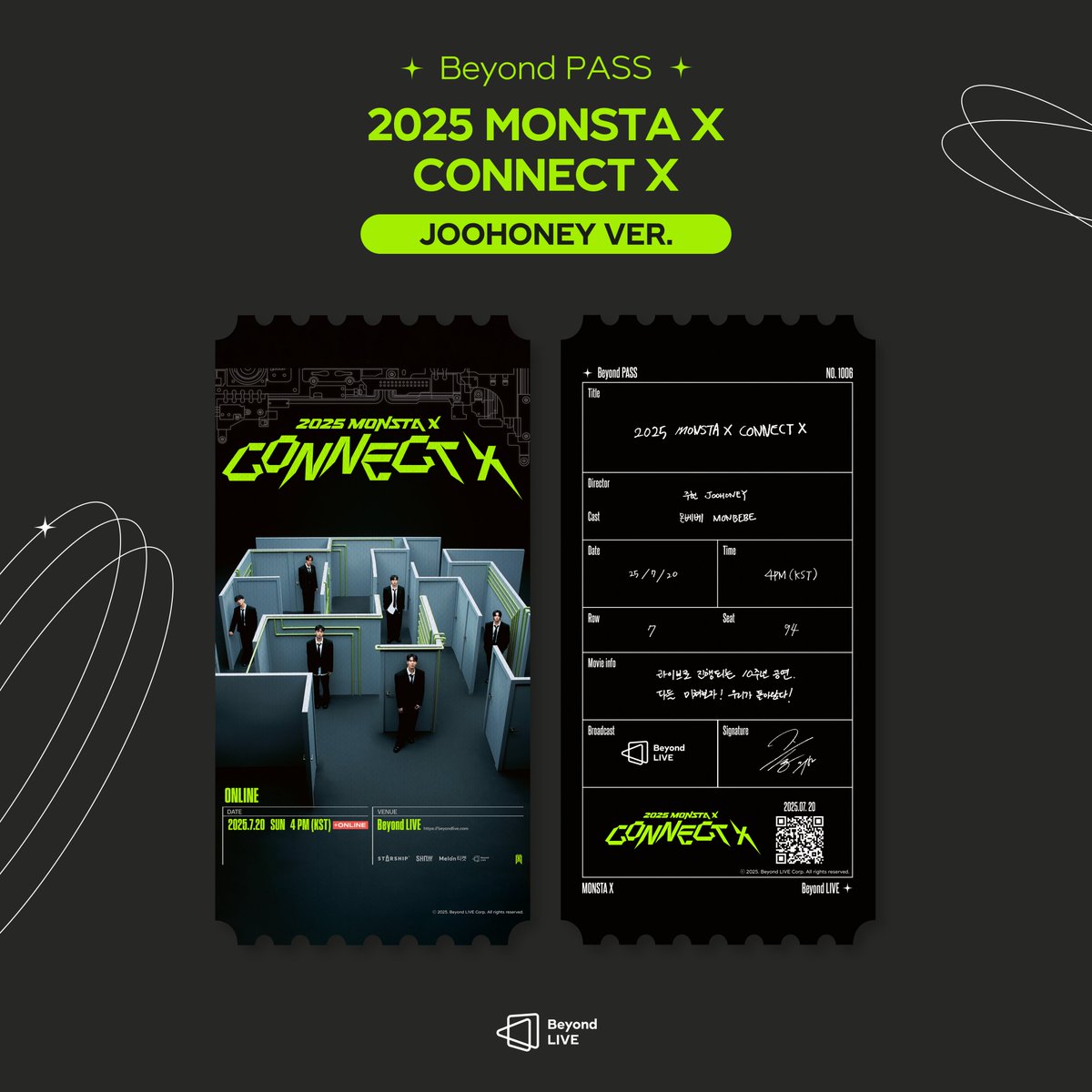 Beyond_LIVE's tweet image. Beyond LIVE - 2025 MONSTA X CONNECT X
๐ซBeyond PASS
; MONSTA X
๐ฌDirector JOOHONEY
โ๋ผ์ด๋ธ๋ก ์งํ๋๋ 10์ฃผ๋
๊ณต์ฐ.
๋ค๋ค ๋ฏธ์ณ๋ณด์! ์ฐ๋ฆฌ๊ฐ ๋์์๋ค!โ
๐์๋ณธ ๋ค์ด๋ก๋(Download/ๅๆฌใใฆใณใญใผใ)
๐(front) bit.ly/beyond_MX
๐(back) bit.ly/beyond_JH
๐ LIVE :โฆ