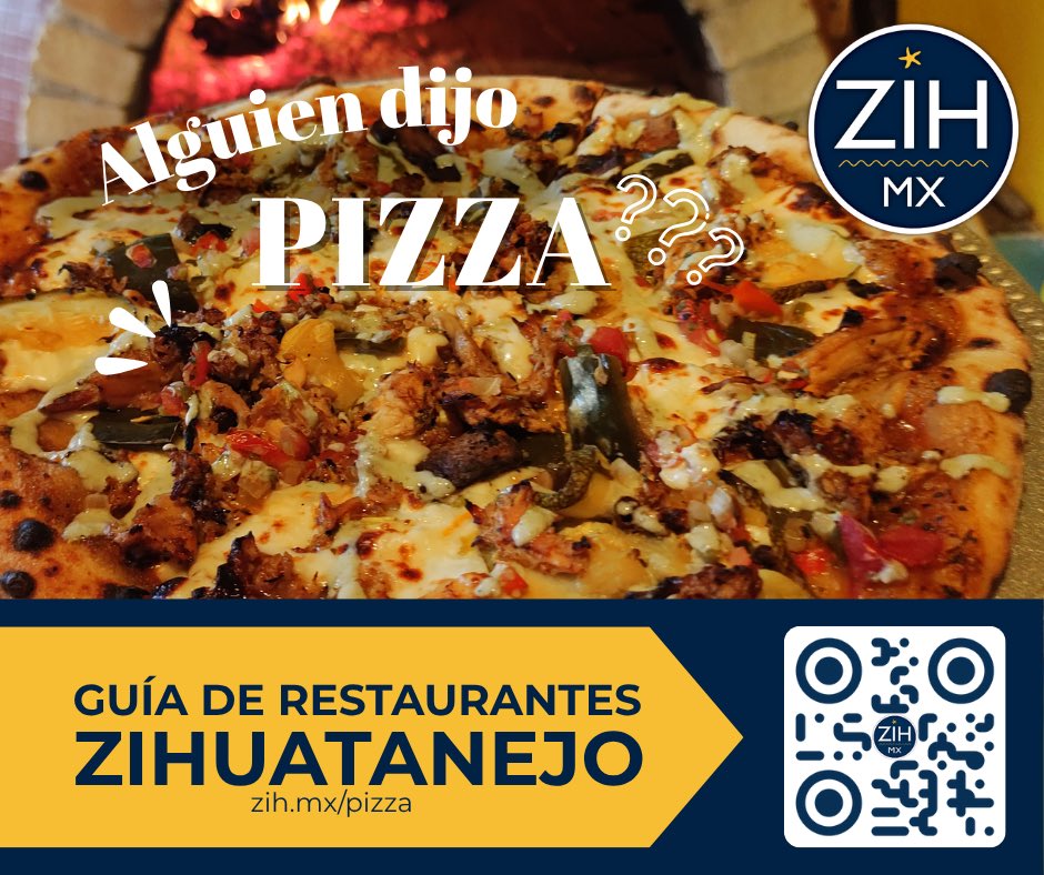¿Cual es tu pizza favorita de #IxtapaZihuatanejo? Aquí te dejamos algunas de las nuestras. 🍕zih.mx/pizza
