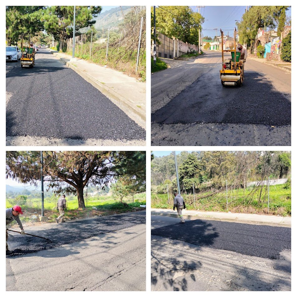 Atendemos al pueblo con resultados  🚧👷🏼‍♂️👷🏻‍♀️

A través de la Dirección General de Servicios Urbanos se realizan trabajos de bacheo para mejorar la seguridad y movilidad en la carretera a Topilejo, en el pueblo de San Mateo.

#DesdeElPuebloYParaElPueblo 
#TierraDeGuardianes 🌿