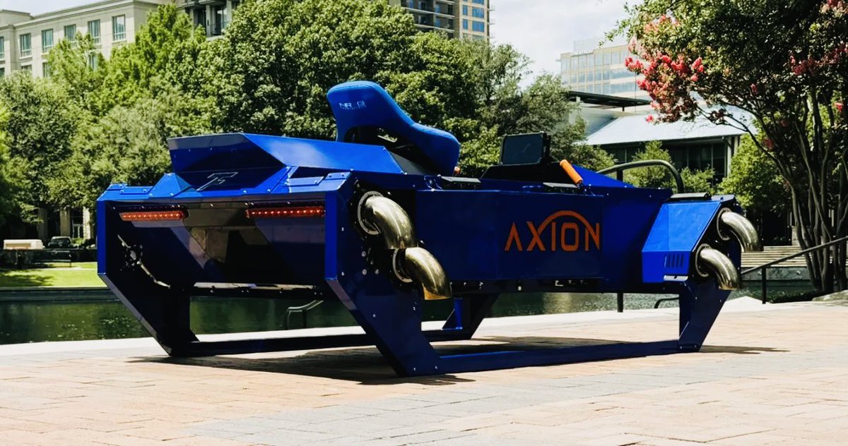 FusionFlightInc's tweet image. Another cool view of the Axion personal VTOL jet.