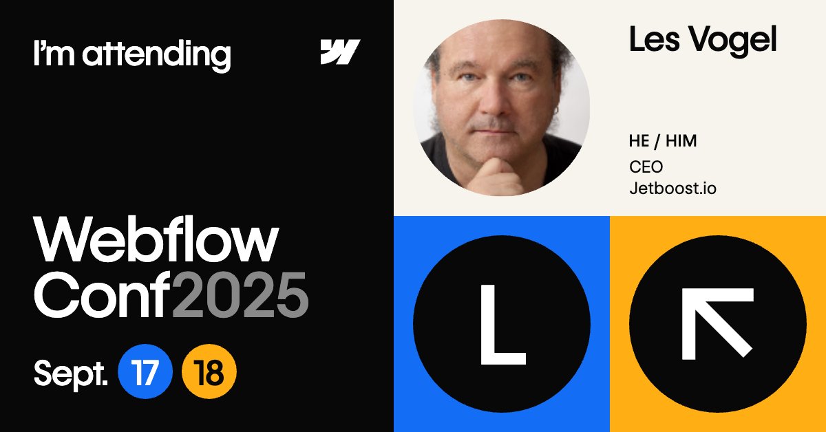 I'll be at #webflow  Conf in NYC - let me know if you'd like to chat.