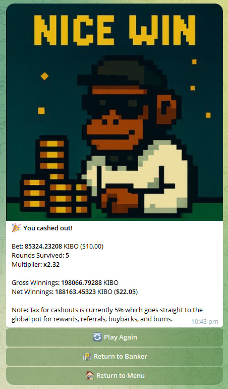 based_kibo's tweet image. BM! @based_elnen show was a great experience!
Here's a quick recap of the products we're building:
๐ Kibo (Released): Exclusive to our community, this awesome bot is designed to keep everyone entertained, foster competition, encourage engagement, and help you have fun whileโฆ