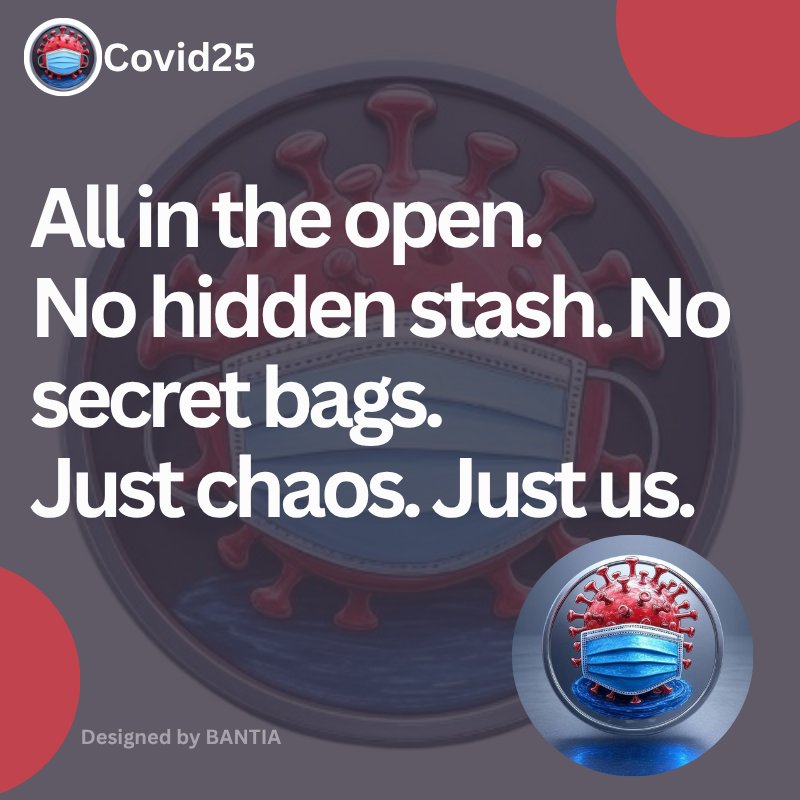 BlessingA9813's tweet photo. 🧬 Forget hidden bags , @covid25token dropped every single token into the wild. No VCs, no backroom deals, no team stash waiting to dump. Just pure chaos on Raydium for everyone to grab on day one.

Even the dev buys like us — no secret stash. Every buy fuels contests, raids, listings, partnerships — all public, all traceable.

No shady bags. No silent drains. Just stealth, memes, and real community firepower on Solana.

If you’re done with fake “fair” launches, $CVD25 is your stealth shot to catch early and spread wide. Stay infected. 🦠🔥

Check it out here @UnyimeEffi92227
@CryptoVirgin @GodsplanW47146

#COVID25 #memecoin #stealth