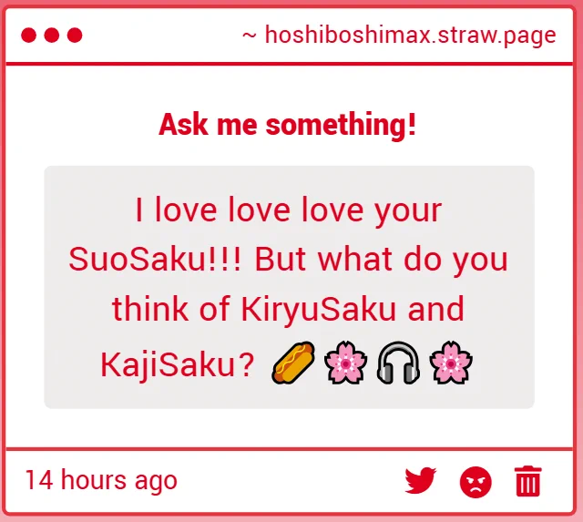 hahah sadly im a suosaku only kind of girl! 