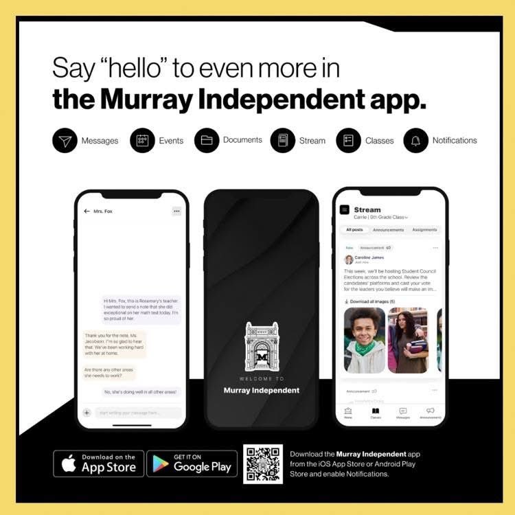 📱 BIG NEWS, TIGER FAMILIES! 🐾
 Murray Independent Schools now has an official app — and it's your new go-to hub for all things MISD and Murray High🎉