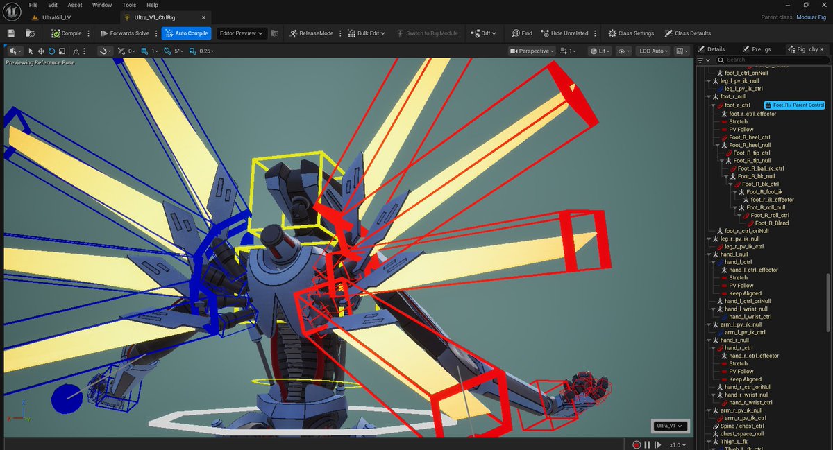 aldanoah0's tweet image. Getting back into gear again. I forget that i can also rig sometimes.

V1 Model by Xetirano

#ControlRig #UnrealEngine5 #ULTRAKILL