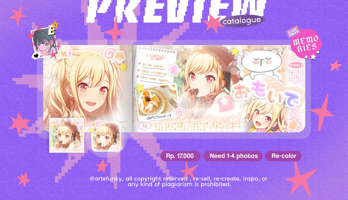 help ospek yaa ⭐ ありがとう 

haihai! gwen kembali lagi mau ospek 4 catalogue baru yang akan masuk ke catalogue gwen ia 😆💓 jika ada kesamaan dengan ba lain feel free ketuk dm i yaa 🍎⭐

—thanks in advance!
#zonauang