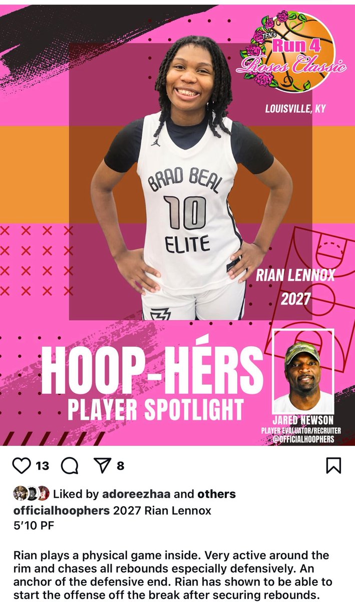 Lift for Life Hawks (@athleticslfla) on Twitter photo Congrats to rising Junior Rian Lenox on her recognition at the Run for Roses 🌹 tournament in Louisville this past weekend <a href="/rhinohoops33/">Rhinohoops</a> <a href="/RecruitLFLAGBB/">LadyHawksRecruiting</a> <a href="/PGHMissouri/">Prep Girls Hoops Missouri</a> <a href="/STLhssports/">STLhighschoolsports</a> Congrats to rising Junior Rian Lenox on her recognition at the Run for Roses 🌹 tournament in Louisville this past weekend <a href="/rhinohoops33/">Rhinohoops</a> <a href="/RecruitLFLAGBB/">LadyHawksRecruiting</a> <a href="/PGHMissouri/">Prep Girls Hoops Missouri</a> <a href="/STLhssports/">STLhighschoolsports</a>