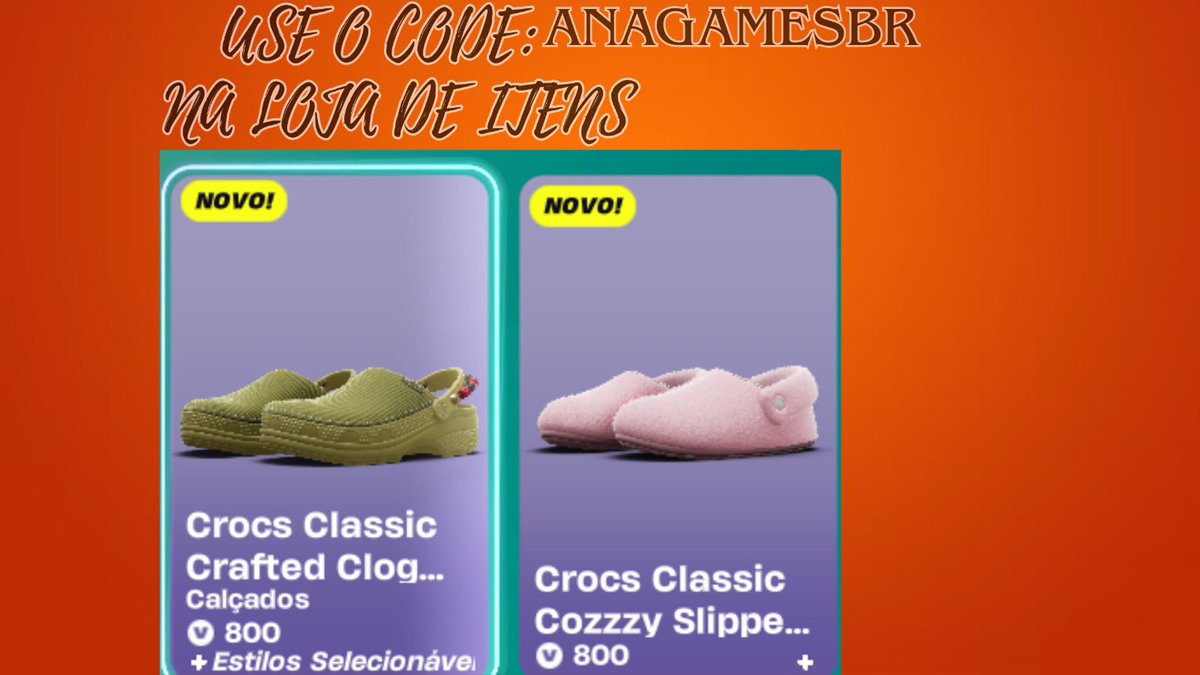 #Fortnite CROCS NOVOS