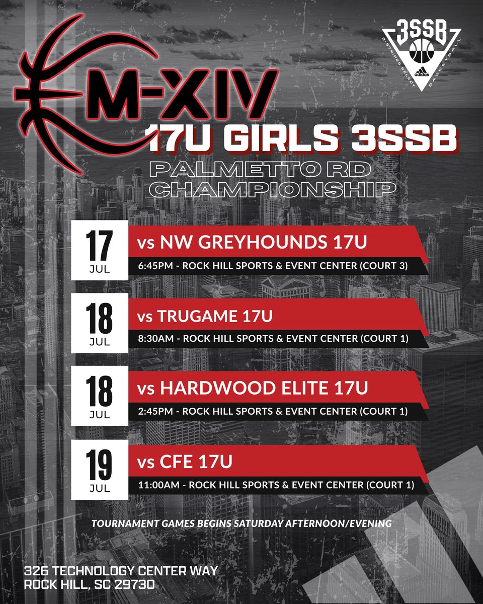 Excited for the last stop for 3ssb in Rockhill! Here is my schedule 
<a href="/M14Hoops_Girls/">Team M-XIV Girls</a>