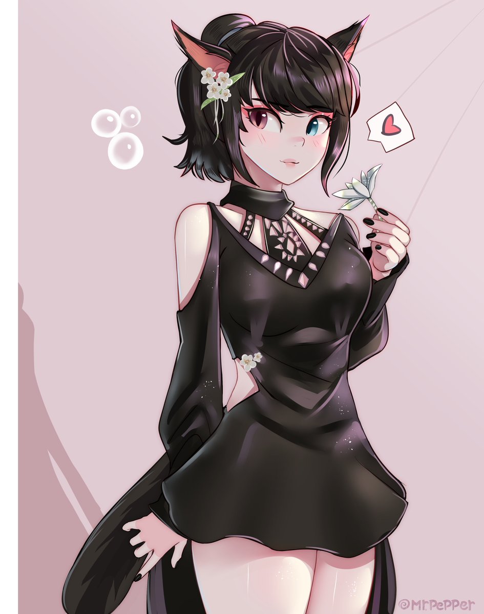 MrPepperr_'s tweet image. Raven kitten 🐱