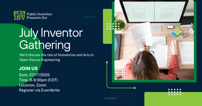 Curious how art, philosophy, &amp; creativity spark better engineering? Join the Inventors Gathering on the 3rd Thursday of July for an open convo on the role of humanities in open source engineering. Bring your ideas &amp; curiosity—let’s invent together!
facebook.com/share/16kLWd7r…