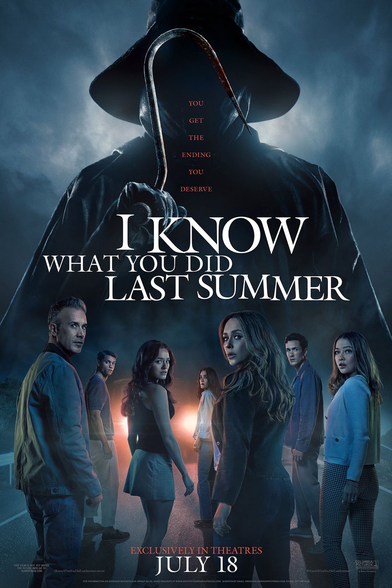 girl4movies's tweet image. It's like 1997 never left!
Lots of fun surprises! 🪝🎇🎆 review coming tomorrow @CCG_Podcast
@ikwydlsmovie
#IKnowWhatYouDidLastSummer
#freddieprinzejr #jenniferlovehewitt
#MadelynCline #chasesuiwonders #jonahhauerking #tyriqwithers