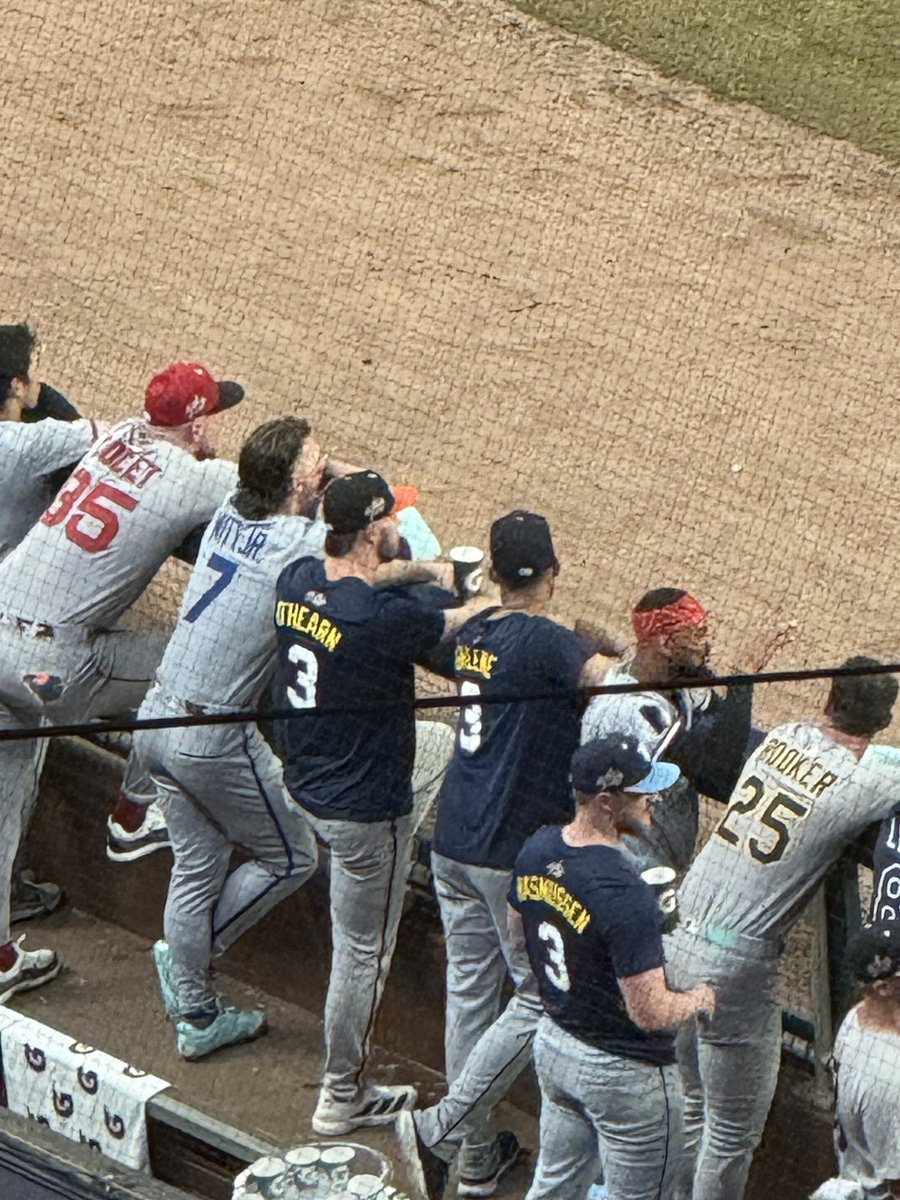 A lot of All-Star starters leave the ballpark after being pulled from the game, but not Orioles’ Ryan O’Hearn. He’s still on the top step of the dugout in the eighth inning, soaking it all in.