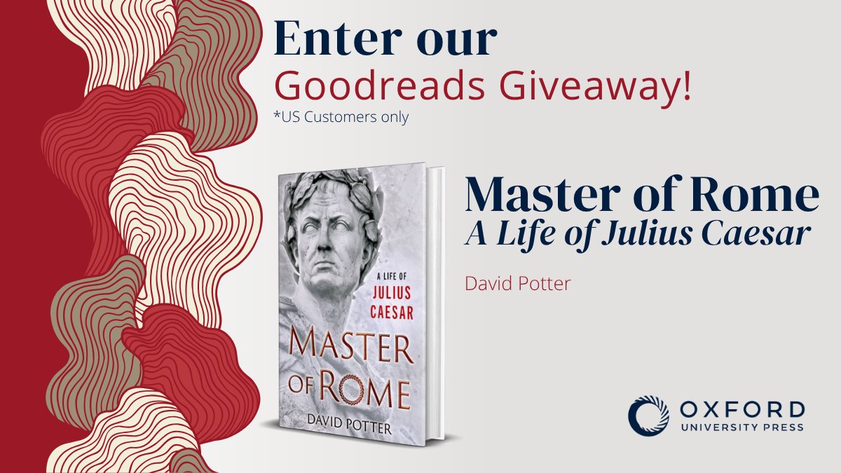 "Master of Rome" is a vivid narrative of the collapse of Roman democracy - showing what happens when the guardrails to defend democratic processes fail. 

Enter our <a href="/goodreads/">Goodreads</a> giveaway: oxford.ly/465FBSX