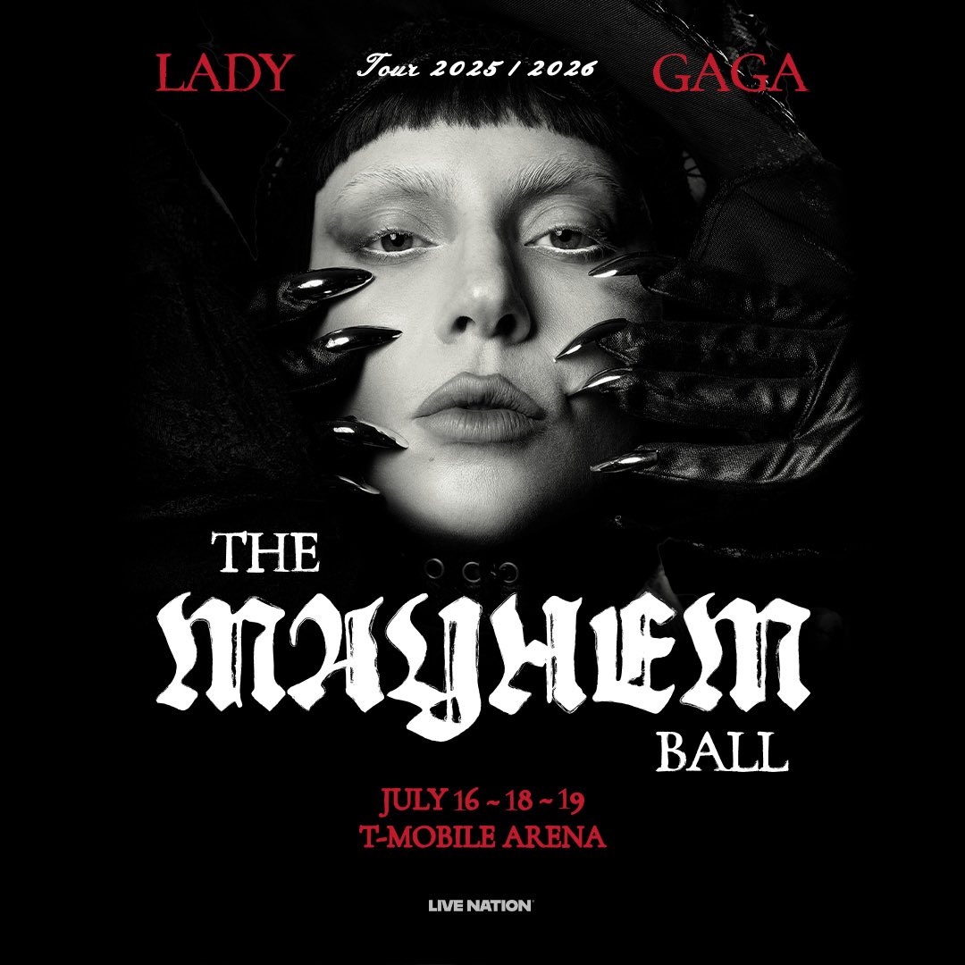 TMobileArena's tweet image. Act fast! A limited number of new tickets have been released from production holds for all 3 nights of @ladygaga’s MAYHEM Ball at T-Mobile Arena! Get yours now at the link before they're gone.
🎟️ axs.com/series/27045/l…
