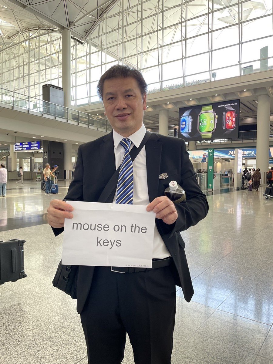 mouse on the keys香港到着🛬どこかのタイミングで、Xスペースを香港からお届け予定