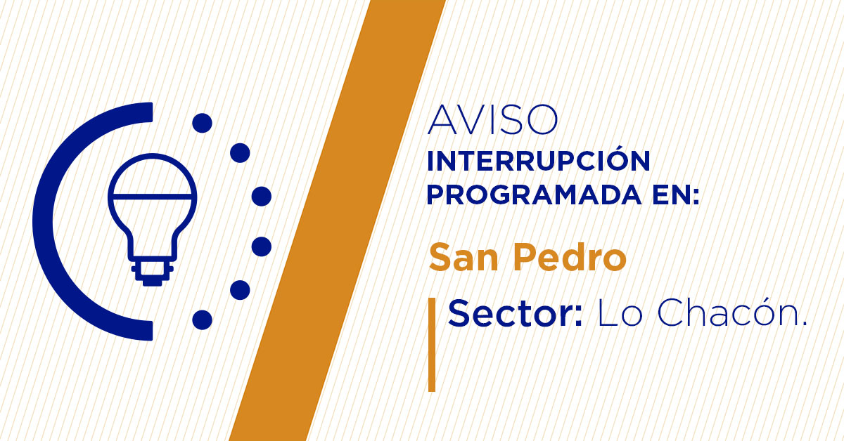 Para mejorar la calidad del suministro de nuestros clientes de #SanPedro, este viernes, entre 11:00 y 17:00 horas, se realizará una #InterrupciónProgramada (sectores en la imagen 👇) debido a trabajos de mejoras. Recuerda desconectar tus artefactos 🔌