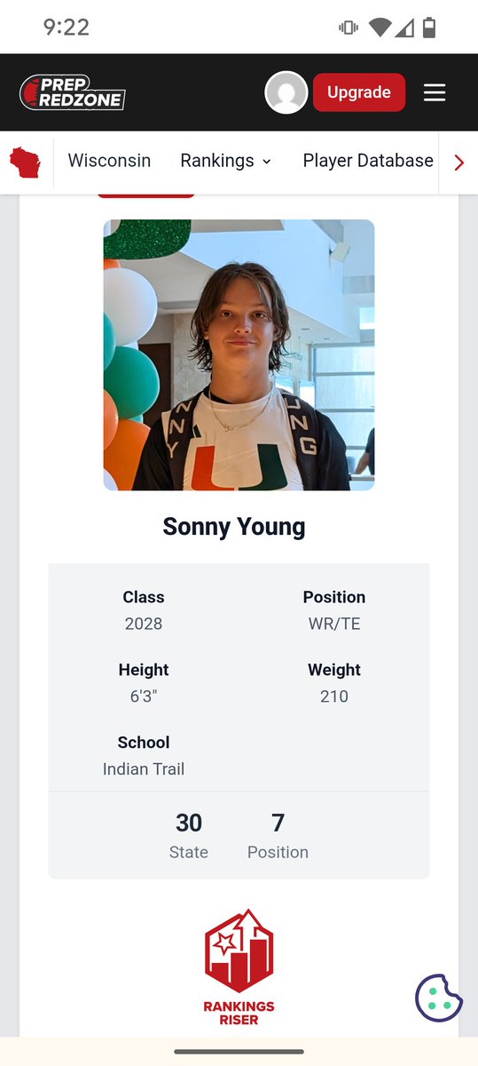 Sonnykyoung2009's tweet image. So grateful to @MJ_NFLDraft @PrepRedzoneWI
For the ranking! Alot more work to be done! @IThawksfootball
@LandynSI @coach_stepp @DavidWayneSpur2 @CoachBarro @CoachBodway @Official_CoachA @Coach_VasquezAJ @jakob_thut @CoachLeedsIU @CoachAWang @CoachReed18 @CoachNatePurdue…