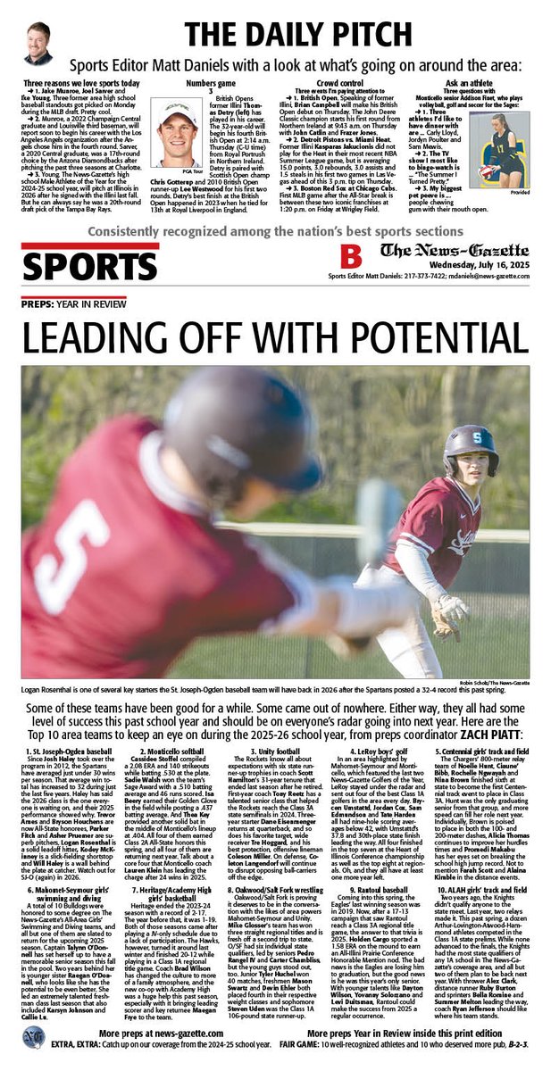ngpreps's tweet image. Wednesday's N-G sports cover features @zachpiatt13 continuing our preps year in review with the Top 10 teams to keep an eye on next school year, plus @mdaniels_NG's Daily Pitch.
@APSE_sportmedia
@ngphotostaff