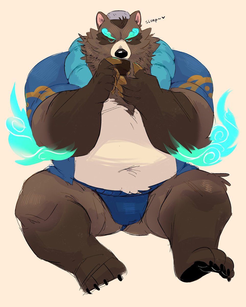 I couldn't help myself, I had to draw him!! the new Volibear skin is so adorable ✨💖