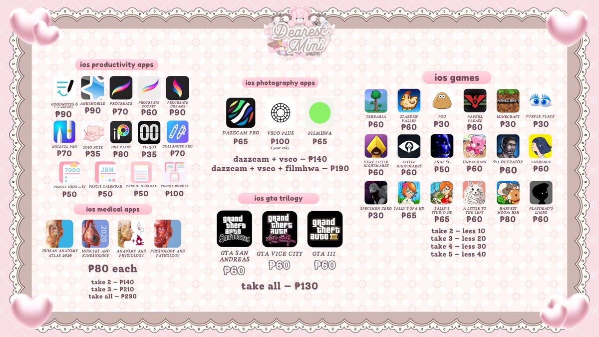 lf goodnotes anki dazzcam procreate kilonotes tweet media