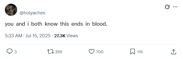 TrustMeImNAngel's tweet photo. For the longest time, I felt this way about any reunion with my fallen bright one... Similar words were spoken on that bloody battlefield all those millennia ago. https://t.co/aFUHTiJ5Yv