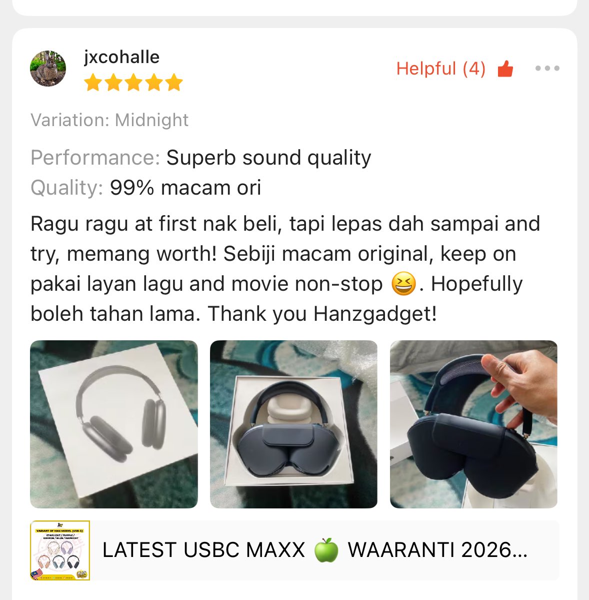 hanzgadgettt's tweet photo. Ada lagi ke yang masih tak percaya dengan airpods max kami? 😬

Korang patut baca ni ⤵️ https://t.co/r8MbS04nye