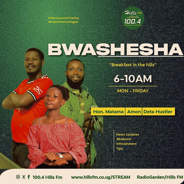 Taking You To The Top 🔥 (@hillsfmkabale) on Twitter photo Mid-Week Vibe With The Bwasheesha Crew @AmonTaremwa2023 || <a href="/AlexMatama/">Tumwakiire Alex Matama</a> || <a href="/Detahhustler/">Odetah Nampurira</a> On The Break Fast In The Hills And The First Hour Is Sponsored By "KAZERO ENERGY DRINK"
Stream live hillsfm.co.ug
#hillsfmbwasheesha
#hillsfmbreakfastinthehills Mid-Week Vibe With The Bwasheesha Crew @AmonTaremwa2023 || <a href="/AlexMatama/">Tumwakiire Alex Matama</a> || <a href="/Detahhustler/">Odetah Nampurira</a> On The Break Fast In The Hills And The First Hour Is Sponsored By "KAZERO ENERGY DRINK"
Stream live hillsfm.co.ug
#hillsfmbwasheesha
#hillsfmbreakfastinthehills