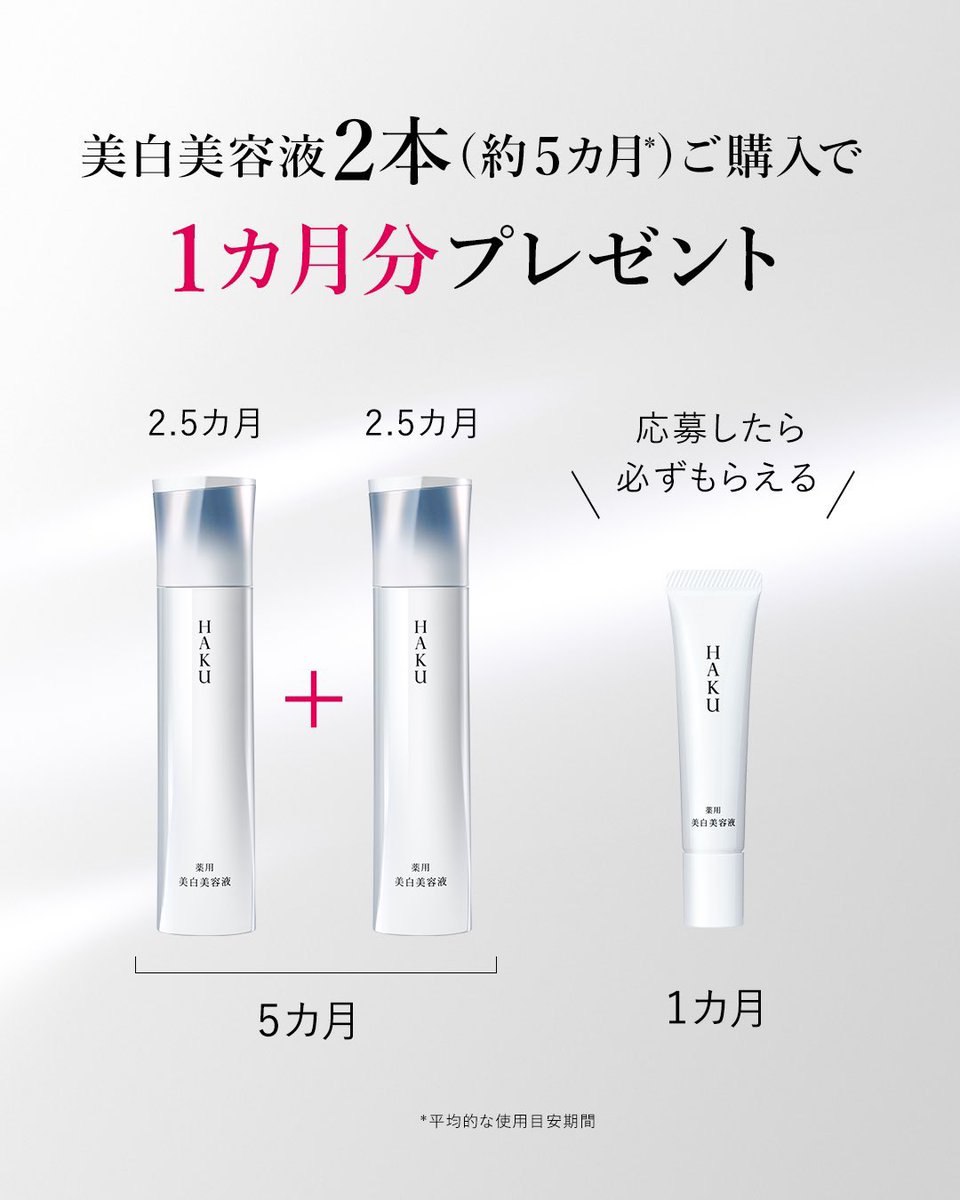 HAKU(新商品) 日中のHAKU、誕生。 「HAKU 薬用 日中美白美容液」 光を浴びる