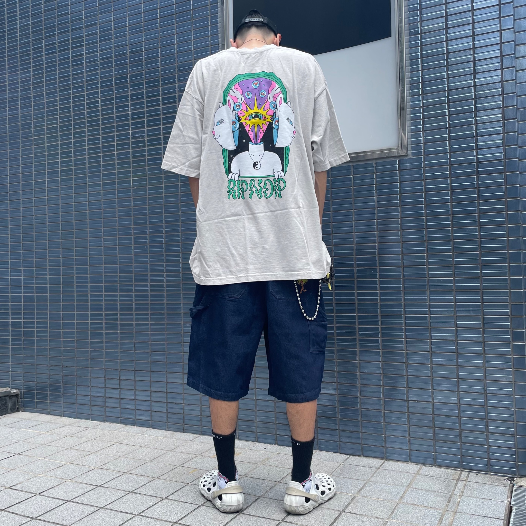★米国発/送関込*RIPNDIP*新作*WORLDグラフィックTシャツ★ RIPNDIP 【並行輸入】リップンディップ Ripnlit Long Sleeve