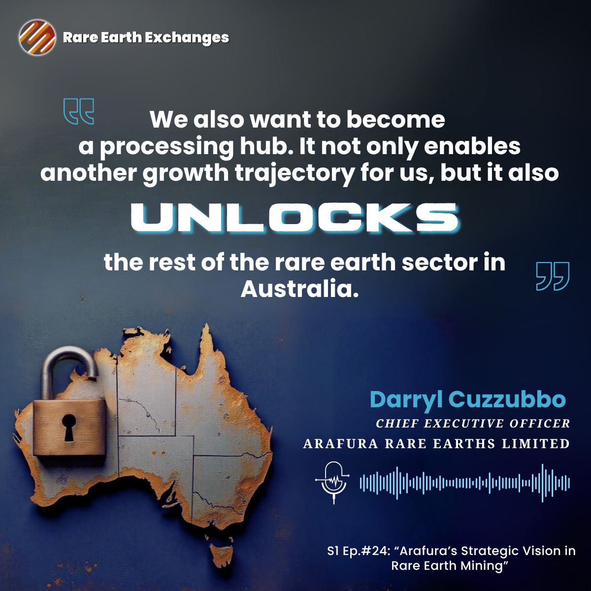 RE_Exchanges's tweet image. Darryl Cuzzubbo, CEO of Arafura Rare Earths, lays out a compelling roadmap for Australia's rare earth future—domestically strong, globally pivotal.
🎧 t2m.io/AOvoeoZf
🗣️ t2m.io/eKKHqWJX
#RareEarths #Australia #Arafura #CriticalMinerals