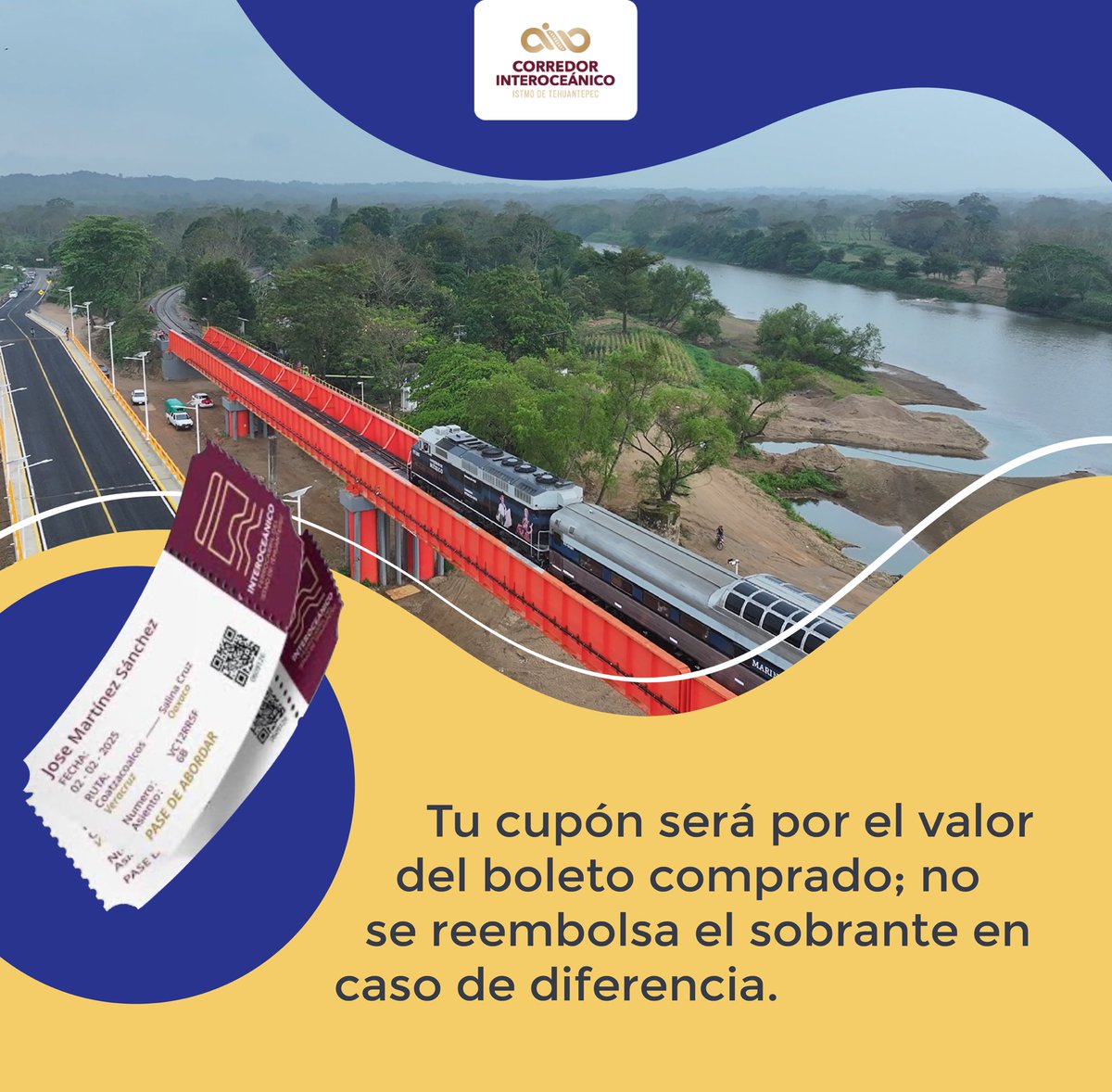 Corredor Interoceánico (@ciit_mx) on Twitter photo ¿Cambio de último momento? No pasa nada. Aprende cómo cancelar o modificar tu boleto del <a href="/ferroistmo/">Ferrocarril del Istmo de Tehuantepec S.A. de C.V.</a> con esta guía rápida.🎫🛤️
#FerrocarrilDelIstmo #CIIT #CorredorInteroceánico #Interoceánico #FIT #Viaje #México #Turismo ¿Cambio de último momento? No pasa nada. Aprende cómo cancelar o modificar tu boleto del <a href="/ferroistmo/">Ferrocarril del Istmo de Tehuantepec S.A. de C.V.</a> con esta guía rápida.🎫🛤️
#FerrocarrilDelIstmo #CIIT #CorredorInteroceánico #Interoceánico #FIT #Viaje #México #Turismo