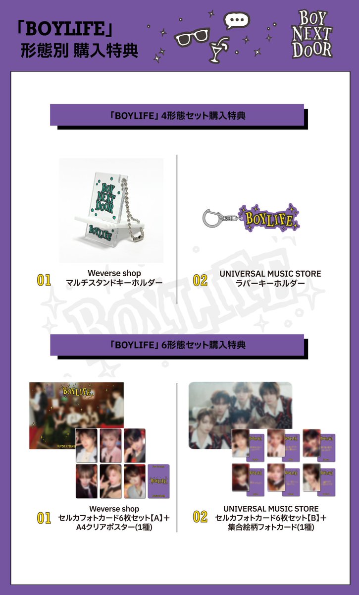 BOYLIFE ソロ盤 6形態 Weverse JP 特典 トレカ 30枚 BOYLIFE ソロ盤 6形態 weverse JP 特典 トレカ セット K-POP予約
