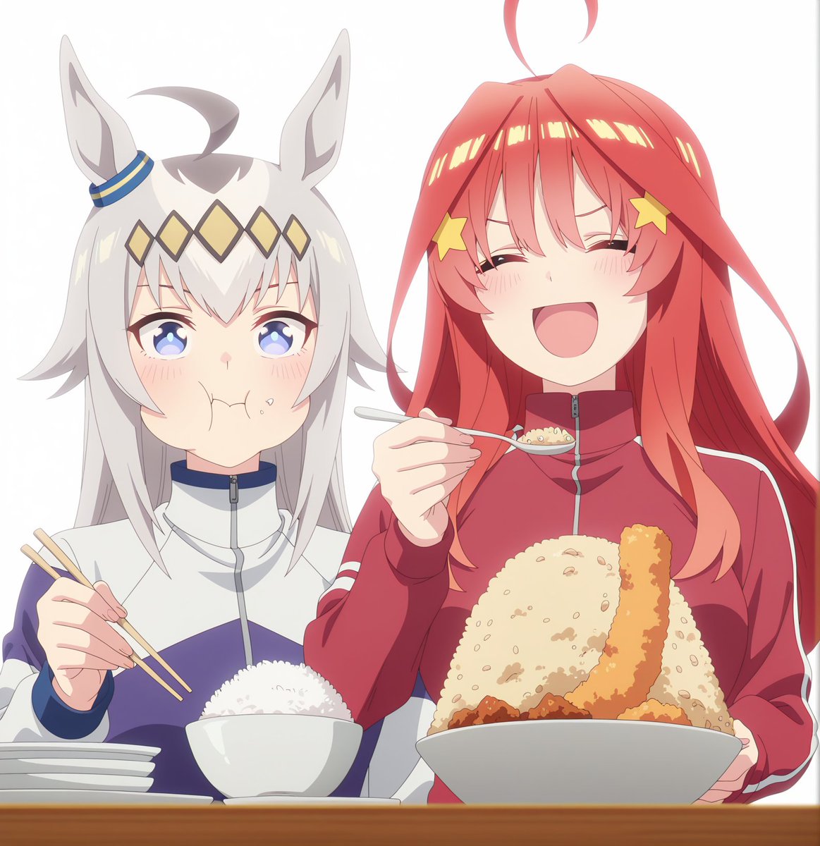 お昼ご飯はたくさんたべましょう！
#五等分の花嫁  #TheQuintessentialQuintuplets #ウマ娘プリティーダービー
