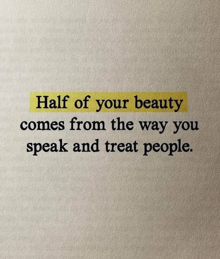 Half of your beauty comes from the way you speak and treat people.
🤝

#dailyquotes 
#บวงสรวงซีรีส์เพียงเธอ