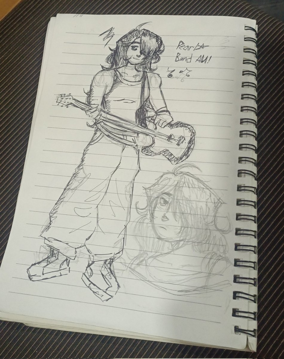 Sam_Krazzle's tweet image. Class doodle I made cuz I thought emo band pearl would be kool