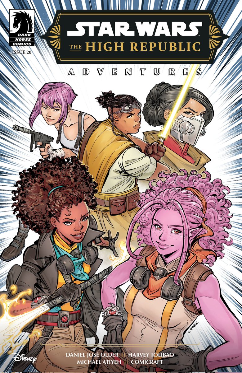 highrepdaily's tweet image. Today, The High Republic Adventures (2023) #20, written by Daniel JosƩ Older, was released!
This is also the final issue of the comic series.