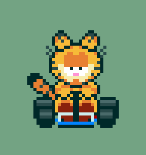 7thAtlas's tweet photo. Have I ever posted this garf before #pixelart #art https://t.co/WPf6xUpk7C