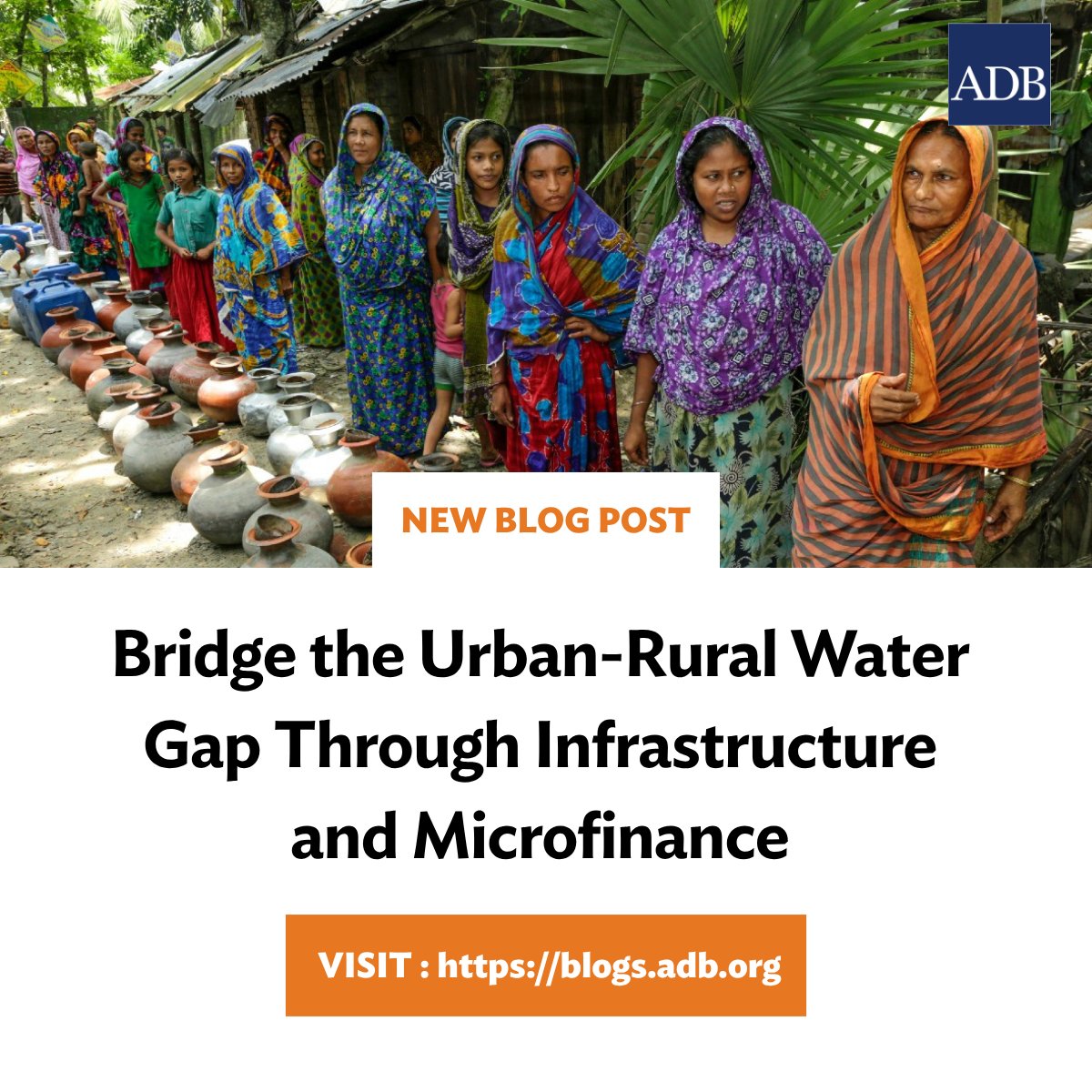 Despite decades of progress, a sharp disparity remains between urban and rural access to safe water in Asia and the Pacific.

ADB’s new blog explores how targeted investment, and microfinance, and local innovation can bridge the gap and transform lives: blogs.adb.org/blog/bridge-ur…
