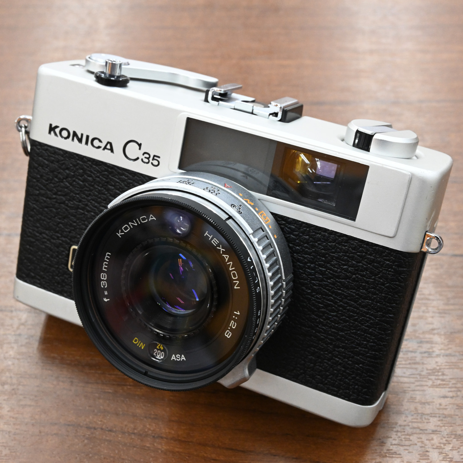 【動作確認・清掃済み＊試写あり】Konica C35 E&L 露出計不動でも機械式で動く50年前のカメラ。KONICA C35 FDを
